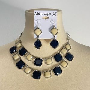 Ethel & Myrtle Statement Necklace and Drop Earrings Set NWT